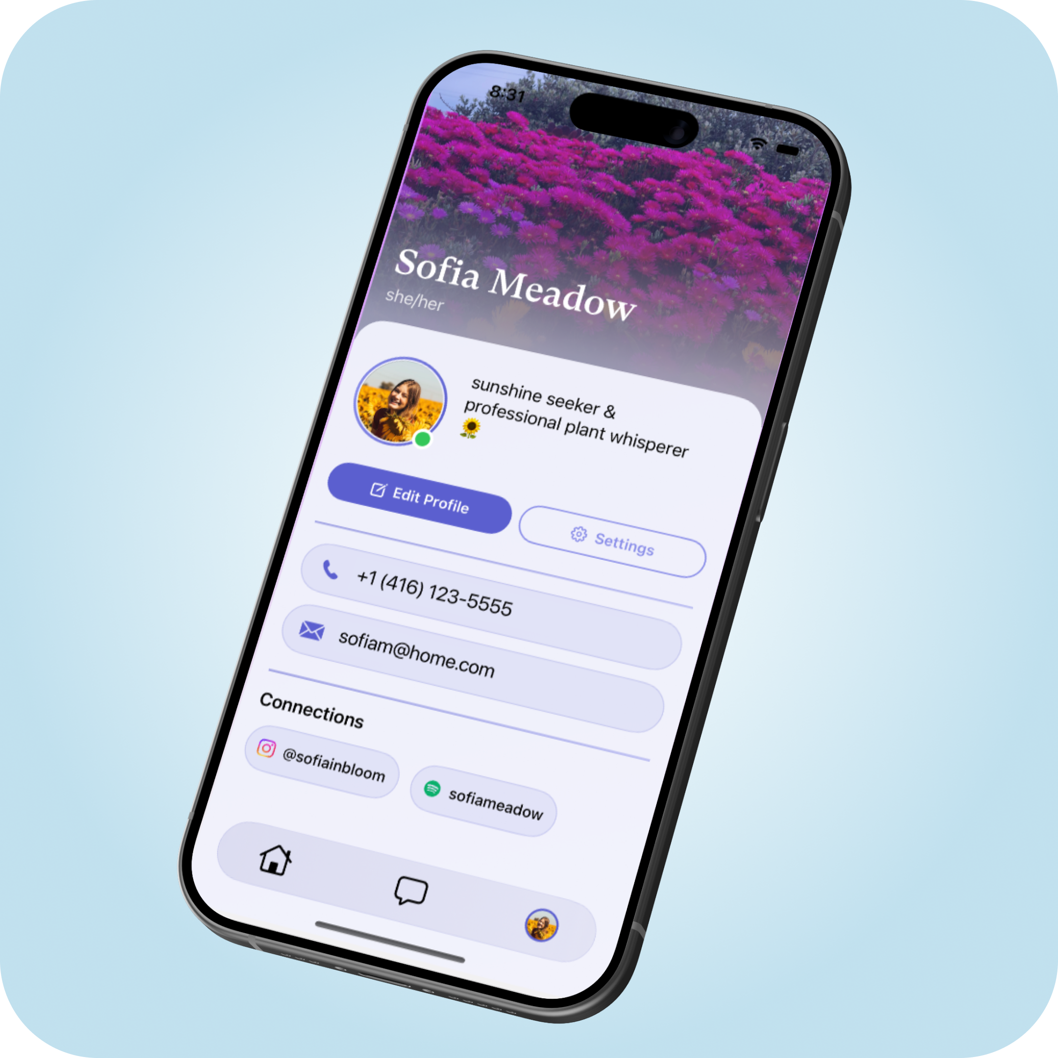 Home App Interface
